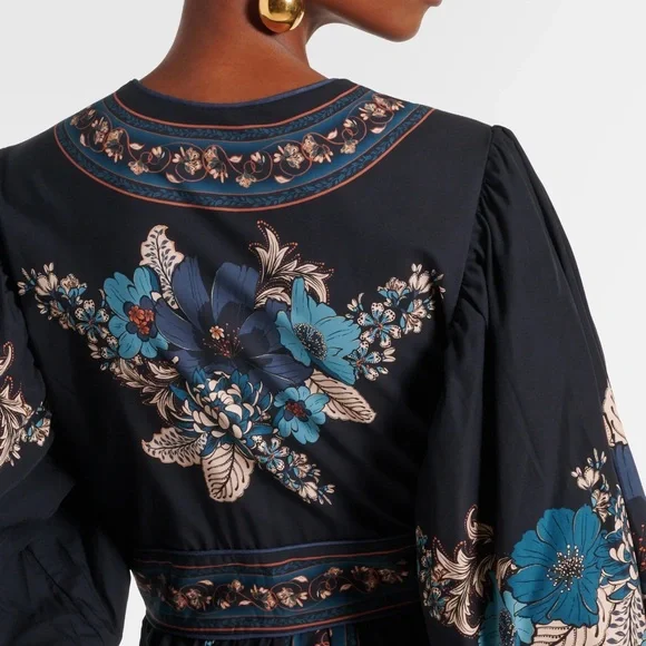 Farm Rio Black Blossom Floral Maxi Dress - Picture 3 of 6